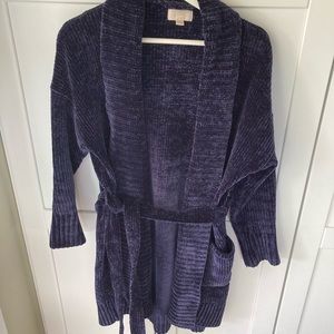 Gap Navy Chenille Robe Cardigan